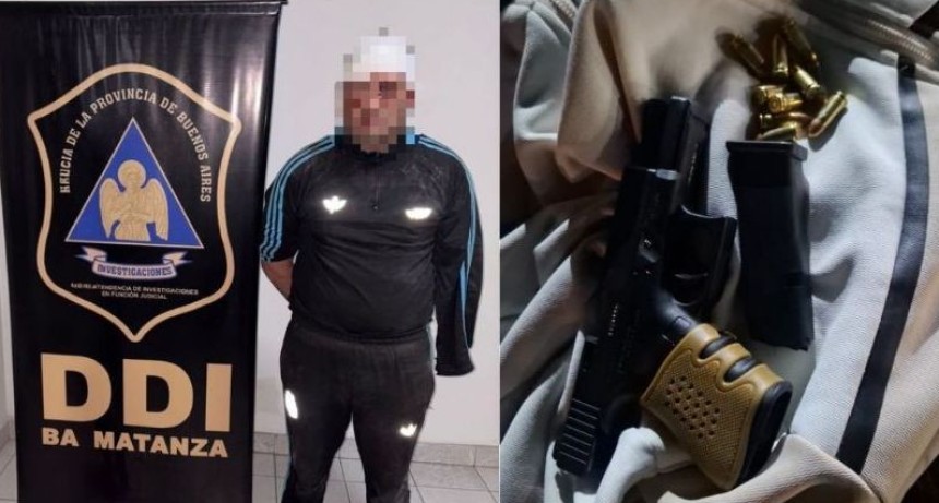 Cay&oacute; &ldquo;Gabi Gol&rdquo; en La Matanza: llevaba 45 d&iacute;as pr&oacute;fugo y lo atraparon con una Glock