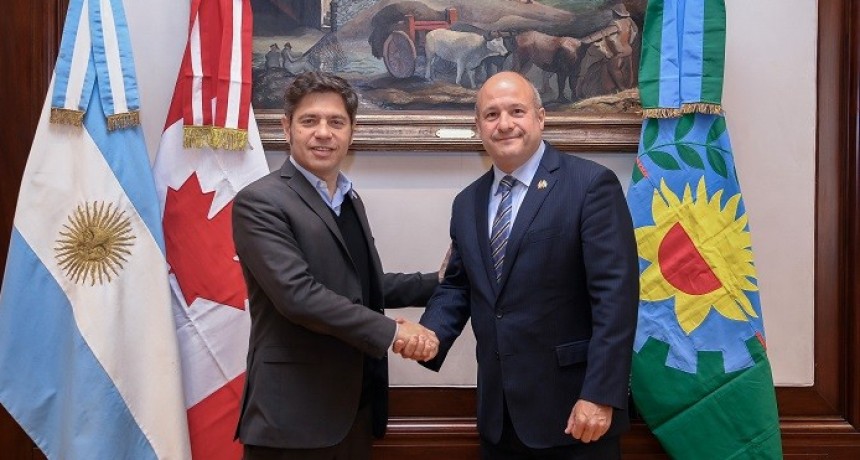 Kicillof recibi&oacute; al embajador de Canad&aacute; y avanzaron en acuerdos de cooperaci&oacute;n