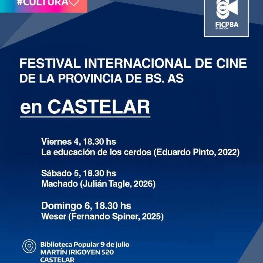 El Cine Club Castelar se suma por primera vez al Festival Internacional de Cine de la Provincia de Buenos Aires