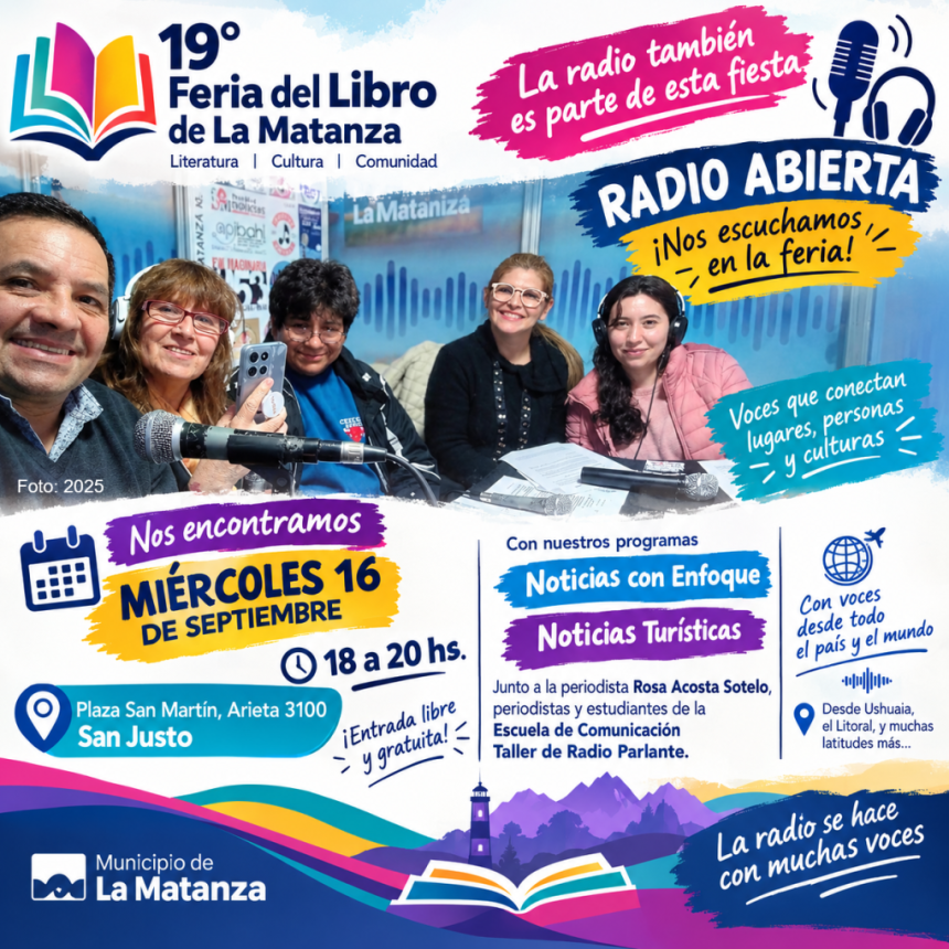 Llevando la voz a la XIX Feria del Libro de La Matanza