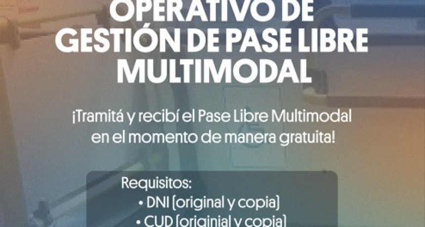 Pase Libre por discapacidad: c&oacute;mo tramitarlo y retirarlo en La Matanza