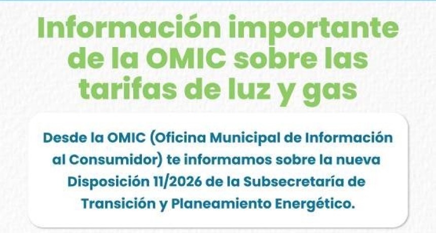 General Alvarado: Subsidios de luz y gas: la OMIC advirti&oacute; que pueden quitarte el beneficio si no actualiz&aacute;s tus datos