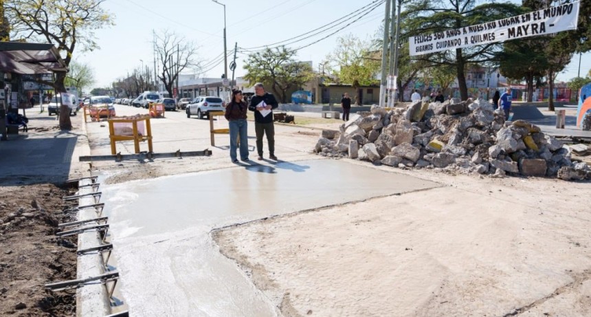 San Francisco Solano: avanzan las obras de bacheo sobre la avenida 844