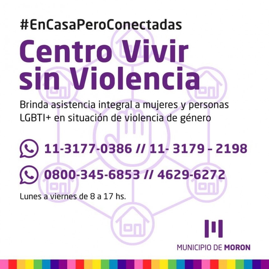 El Centro Vivir Sin Violencia avanza con la campaña #EnCasaPeroConectadas