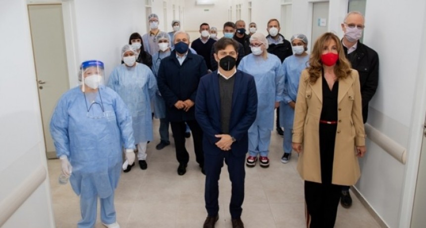 Kicillof inauguró un nuevo centro de salud y una sucursal del Banco Provincia en Ezeiza