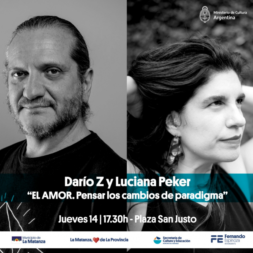 En la XIV Feria Municipal del Libro de La Matanza Darío Z y Luciana Peker deconstruyen el paradigma del amor.