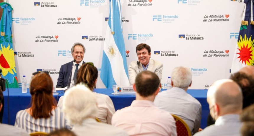 Daniel Scioli: "La Matanza tiene potencial para generar trabajo genuino”