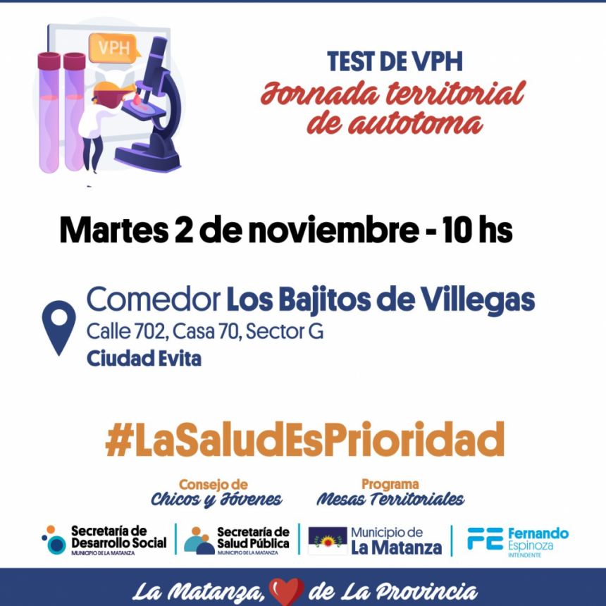 La Matanza: Jornada VPH en Ciudad Evita