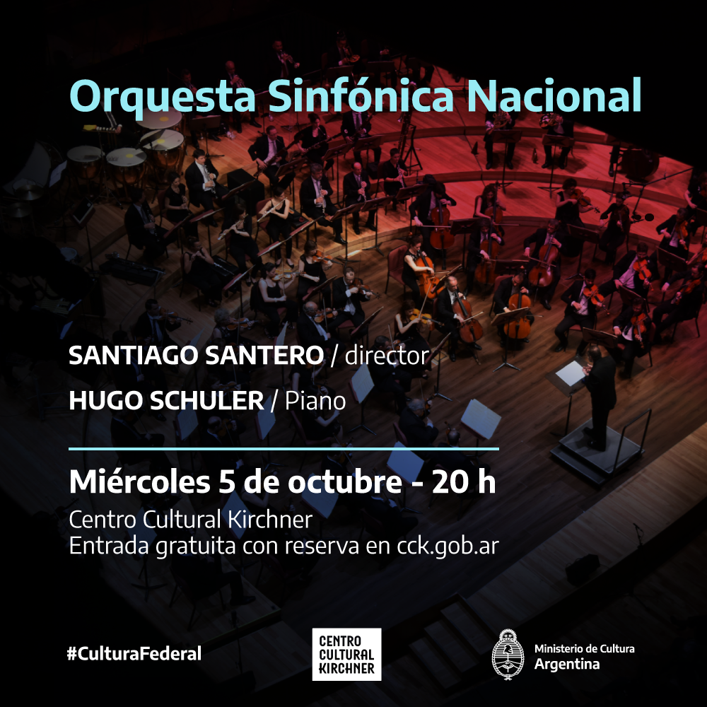 La Orquesta Sinfónica Nacional interpretará música de los siglos XX y XXI