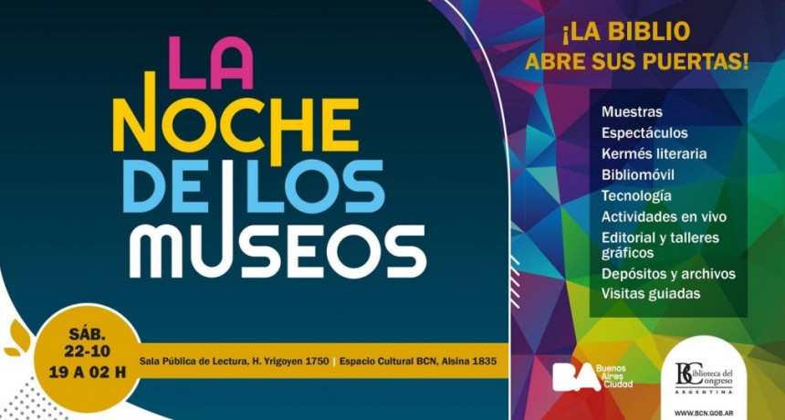 La Biblioteca del Congreso participa en la Noche de los Museos 2022 con una variada propuesta cultural