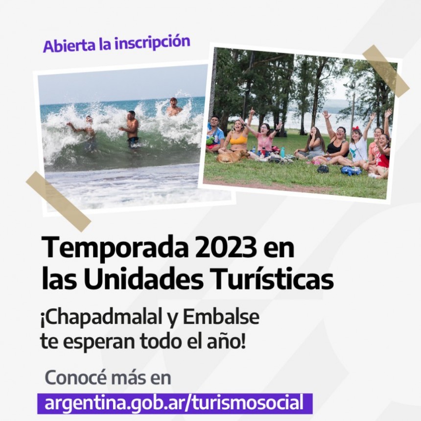 Temporada 2023 en las Unidades Turísticas