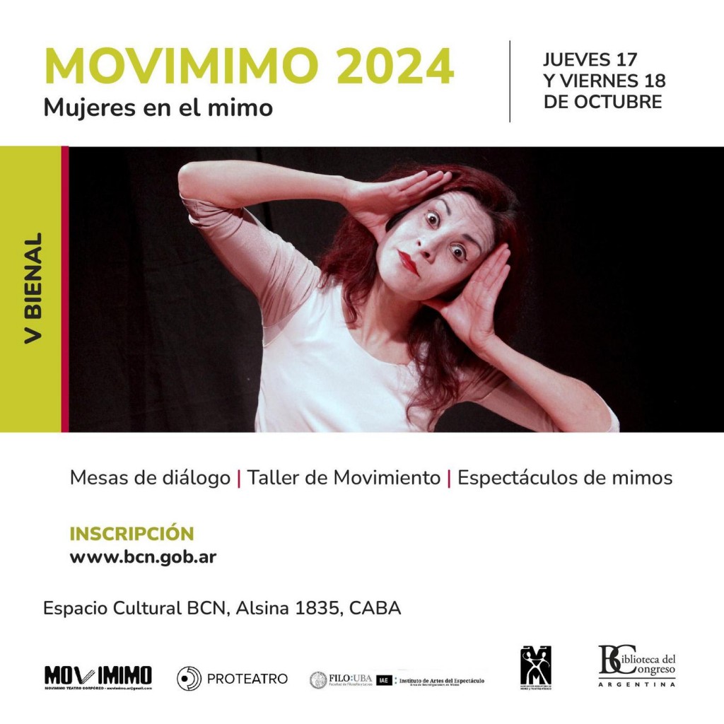 Se realiza la V Bienal MOVIMIMO “Mujeres en el Mimo”, en la Biblioteca del Congreso de la Nación