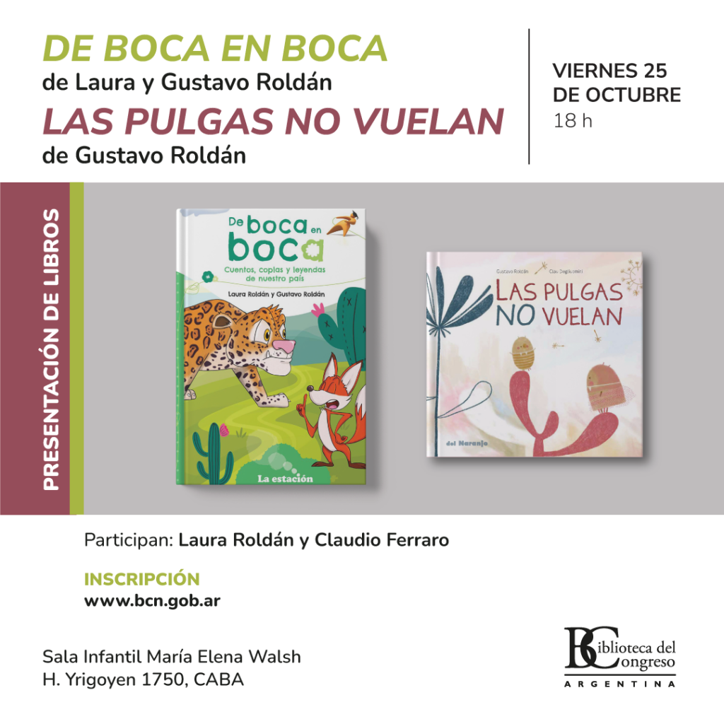 Presentación de dos libros de Gustavo Roldán en la Biblioteca del Congreso de la Nación