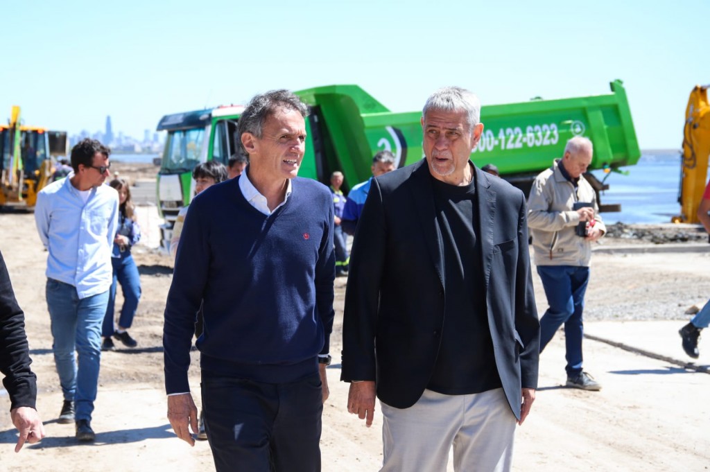Ferraresi y Katopodis recorrieron obras que transforman Avellaneda