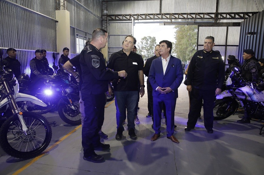 Fernando Espinoza y Javier Alonso inauguraron una nueva base de fuerzas especiales para reforzar la seguridad en La Matanza