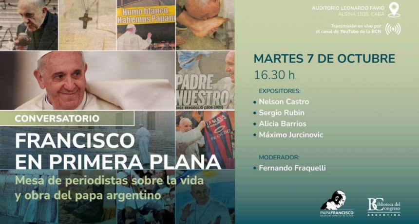 Francisco en Primera Plana: Conversatorio en homenaje al Papa en la Biblioteca del Congreso