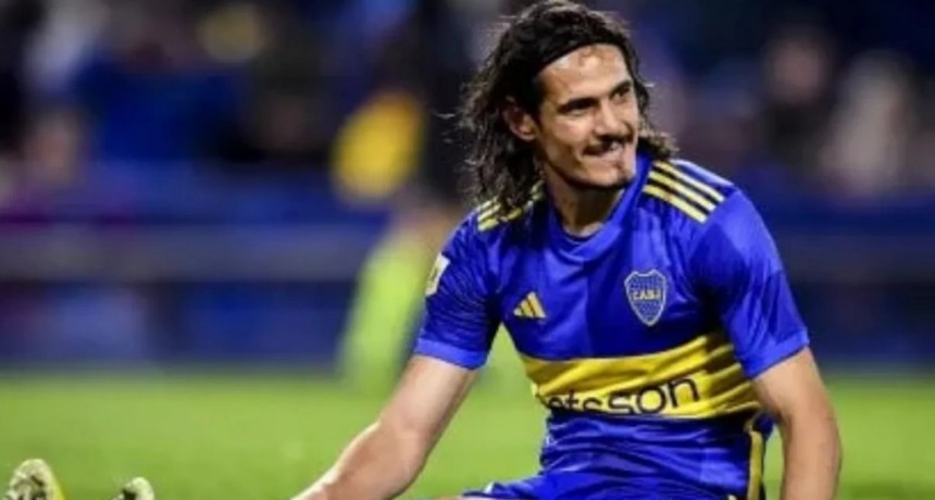 Cavani volvió a sentir una molestia y se perdería el partido de Boca ante Barracas