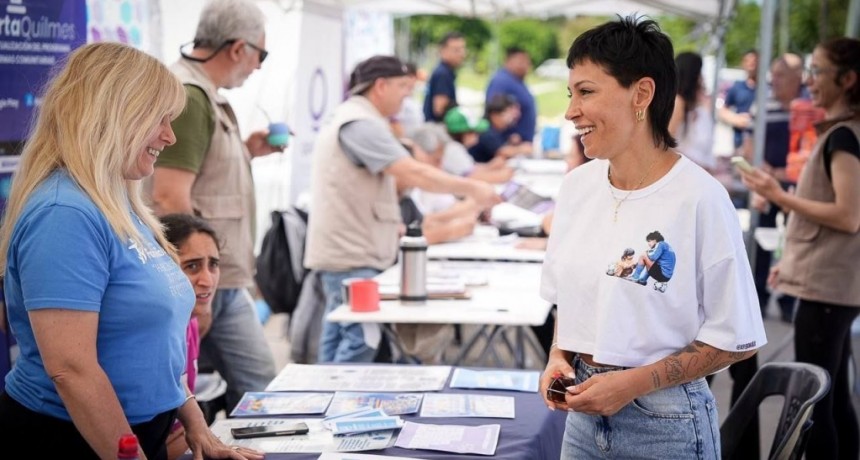 Mayra Mendoza recorrió un nuevo operativo “Quilmes Cerca” en Villa Alcira