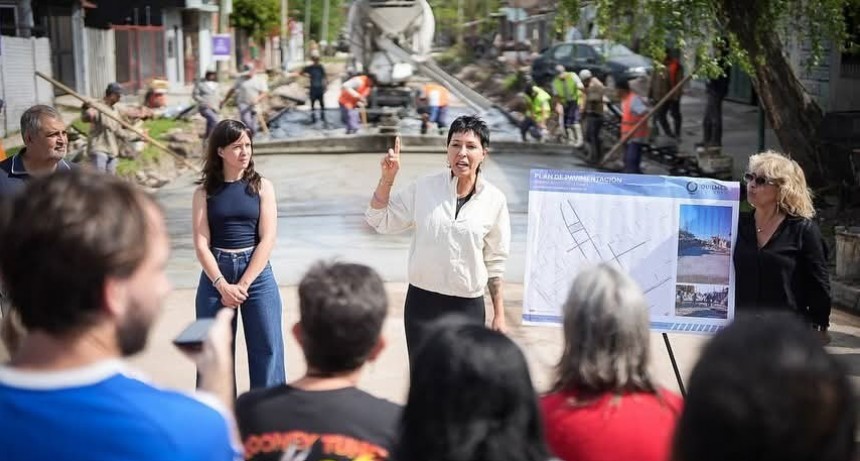 Mayra Mendoza supervisó el avance de las obras de asfalto en los barrios Kolynos y La Primavera