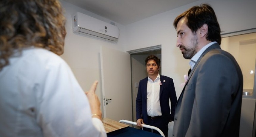 Kicillof inauguró nuevas instalaciones en el Hospital Larraín de Berisso y apuntó contra el ajuste nacional