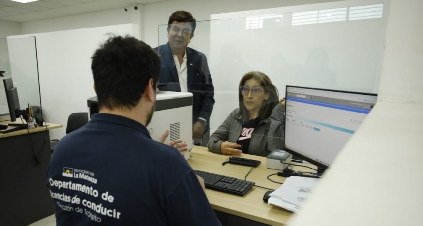 Fernando Espinoza: “En La Matanza se puede sacar la licencia de conducir en menos de una hora y media”