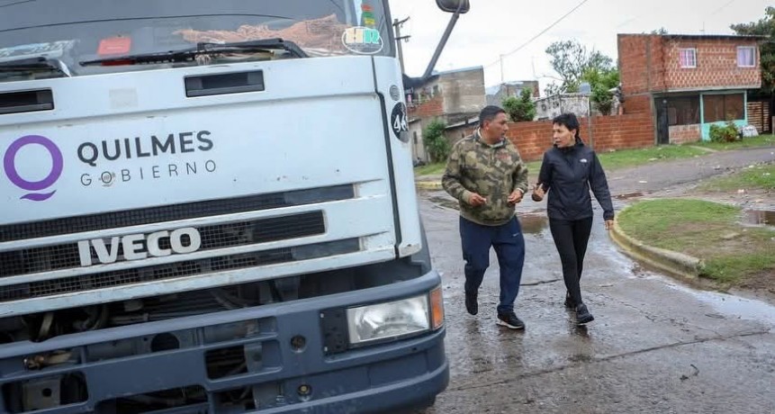 Temporal en Quilmes: cayeron más de 115 milímetros de lluvia y el Municipio refuerza los operativos de asistencia