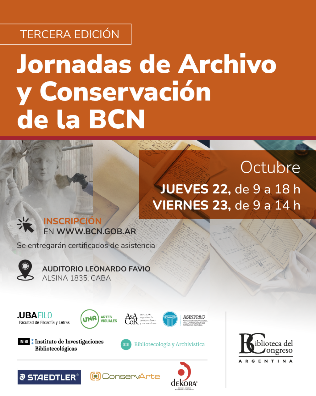 La Biblioteca del Congreso de la Naci&oacute;n realizar&aacute; las   III Jornadas de Archivo y Conservaci&oacute;n