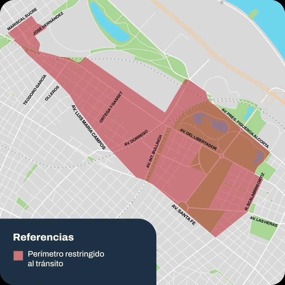 Visita del papa Le&oacute;n XIV: habr&aacute; cortes de tr&aacute;nsito en la avenida del Libertador y cambios en la circulaci&oacute;n