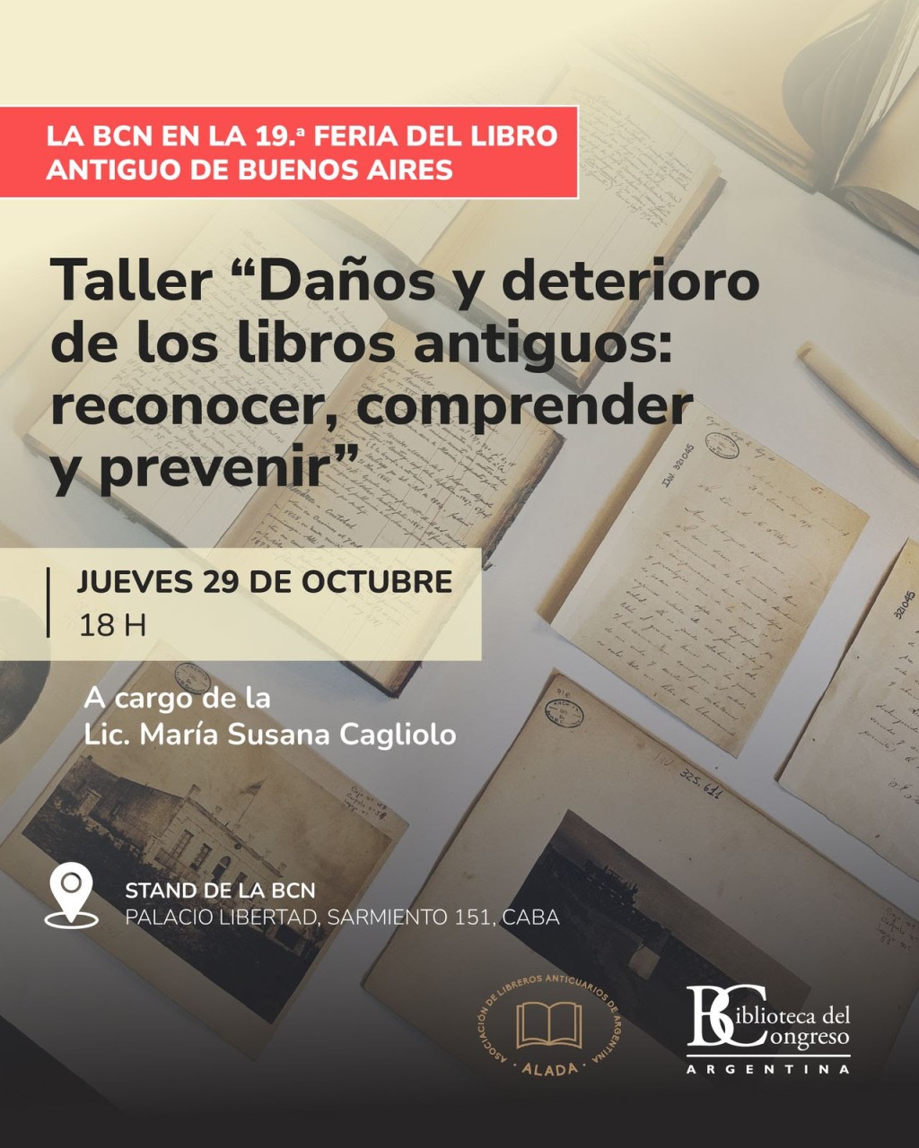 La Biblioteca del Congreso en la 19&deg; Feria del Libro Antiguo de Buenos Aires