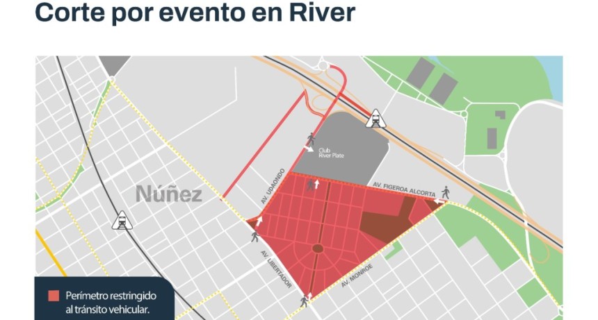 Corte de tr&aacute;nsito por un evento deportivo en River por la Selecci&oacute;n