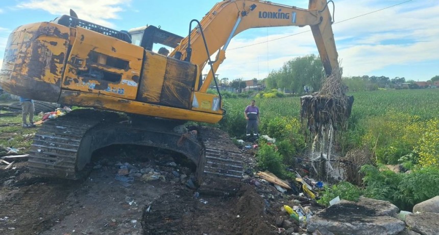 Quilmes reforz&oacute; la limpieza de arroyos y canales ante el alerta amarilla por tormentas