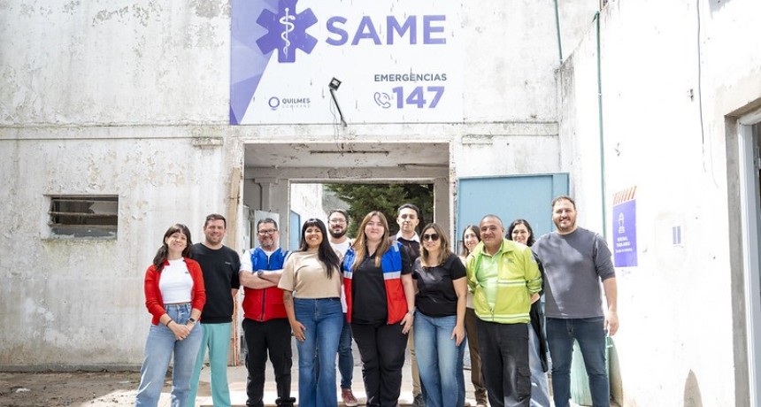 Quilmes refacciona la central administrativa del SAME con fondos municipales