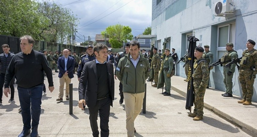 Kicillof recorri&oacute; la nueva base de la UTOI en San Isidro, que tendr&aacute; 100 agentes y cinco patrulleros