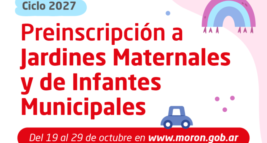 Mor&oacute;n abre las preinscripciones para los jardines municipales