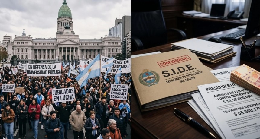Milei expande la inteligencia y la defensa mientras ajusta a jubilados y estudiantes