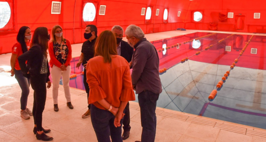 Inés Arrondo visitó polideportivo de Tigre