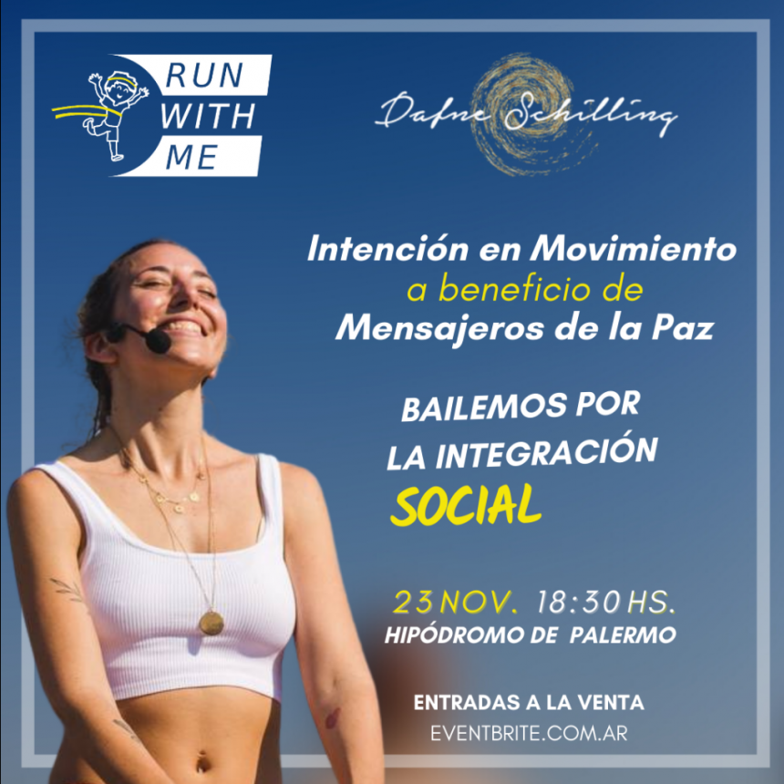 Dafne Schilling a beneficio de Mensajeros de la Paz: Bailemos por la integración social