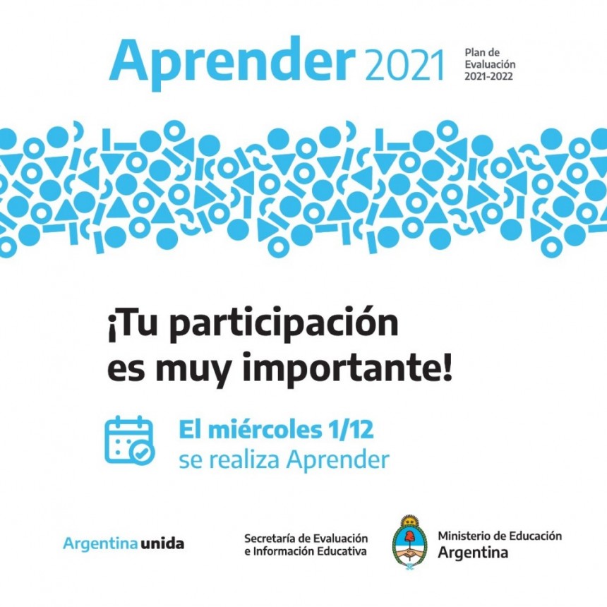 Aprender 2021: más de 700 mil estudiantes participarán de la prueba en todo el país
