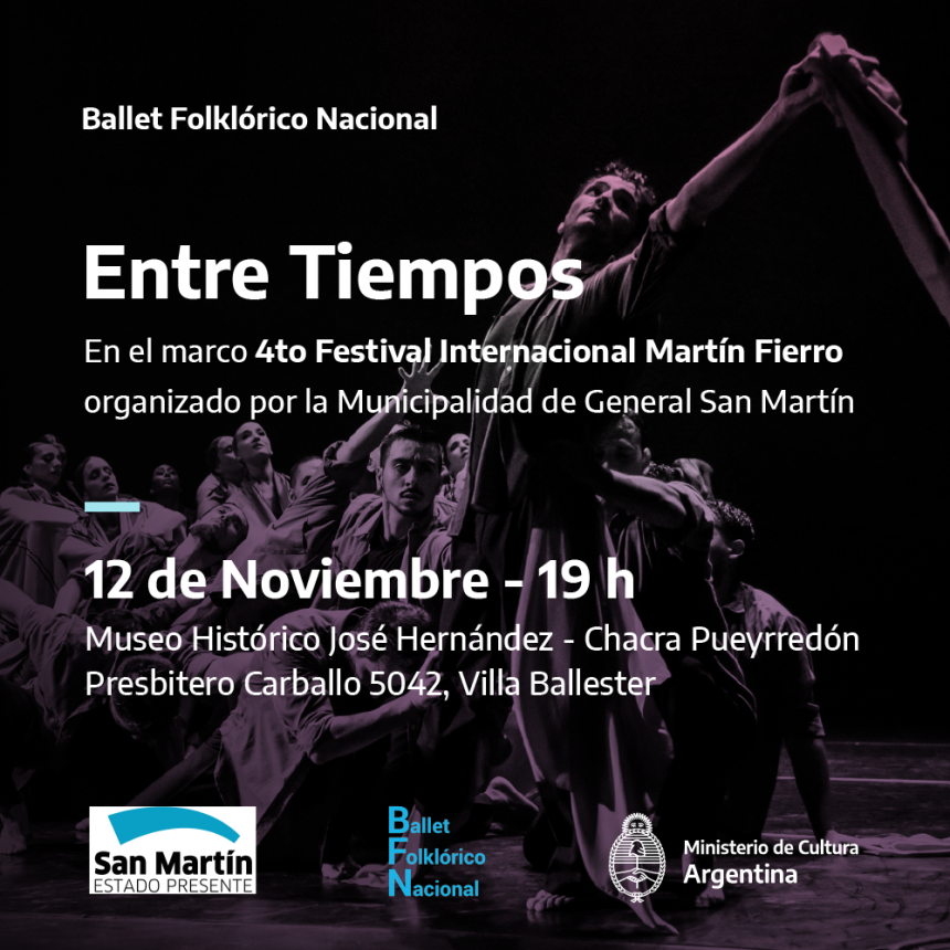 El Ballet Folklórico Nacional en el "4to Festival Internacional Martín Fierro"