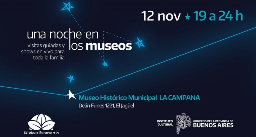 Esteban Echeverría participará de una noche en los museos