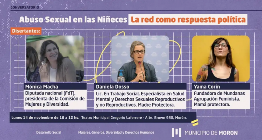 Morón realizará un encuentro por el Día Internacional de la Eliminación de las Violencias por Razones de Género