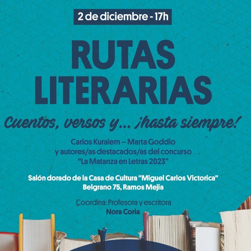 El ciclo Rutas Literarias presenta su última edición del año y la dedica a los cuentos y los versos