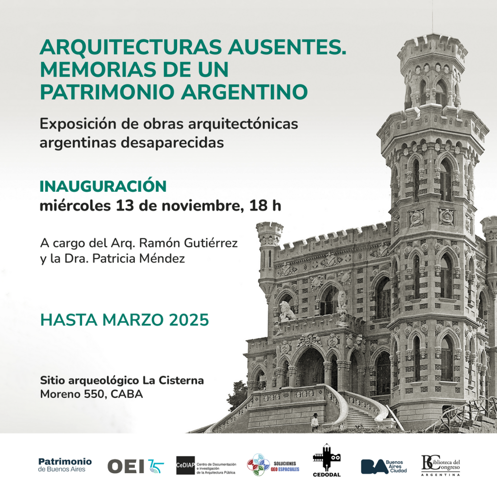 La Biblioteca del Congreso organiza una muestra arquitectónica en el casco histórico porteño