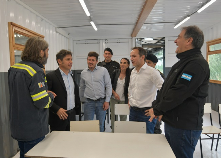 Kicillof inauguró un destacamento del GAD en Campana: 