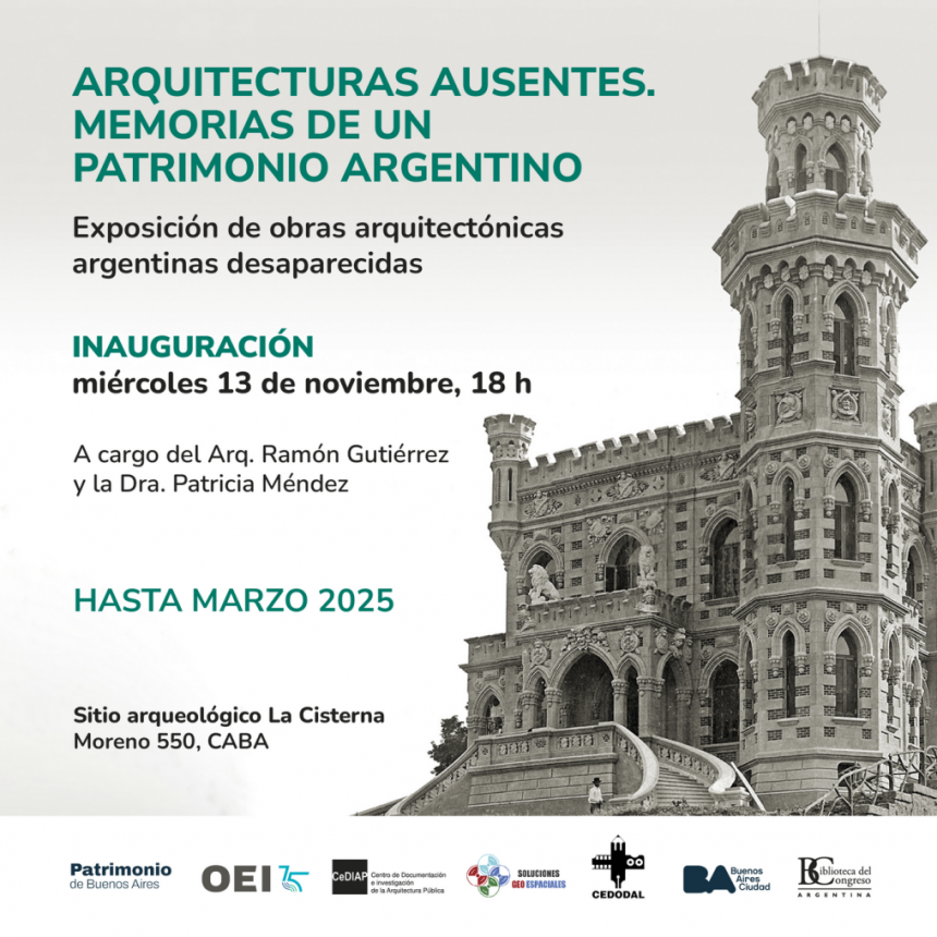 La Biblioteca del Congreso organiza una muestra arquitectónica en el casco histórico porteño