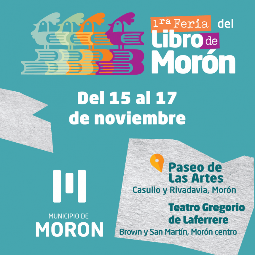 Morón organiza su 1ª Feria del Libro con la participación de destacados escritores