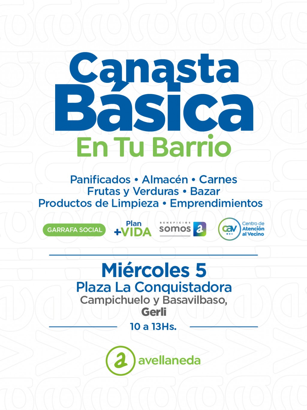“Canasta Básica en tu Barrio” llega este miércoles a Gerli con precios justos y garrafa social