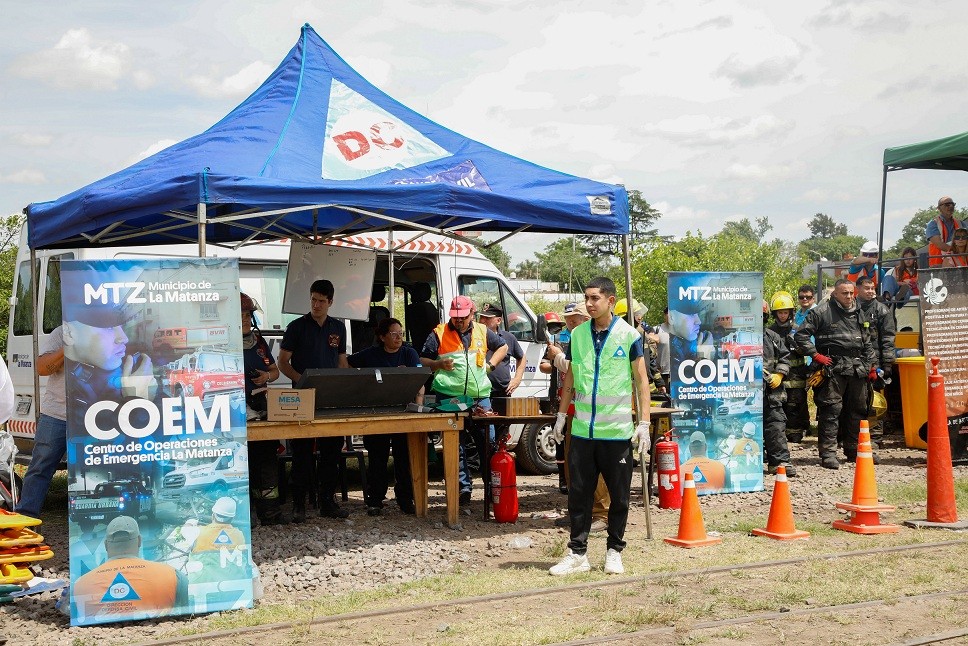 La Matanza refuerza su preparación ante emergencias con simulacros de alta complejidad