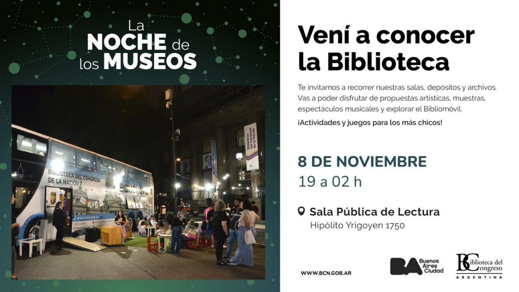 La Noche de los Museos 2025 en la Biblioteca del Congreso