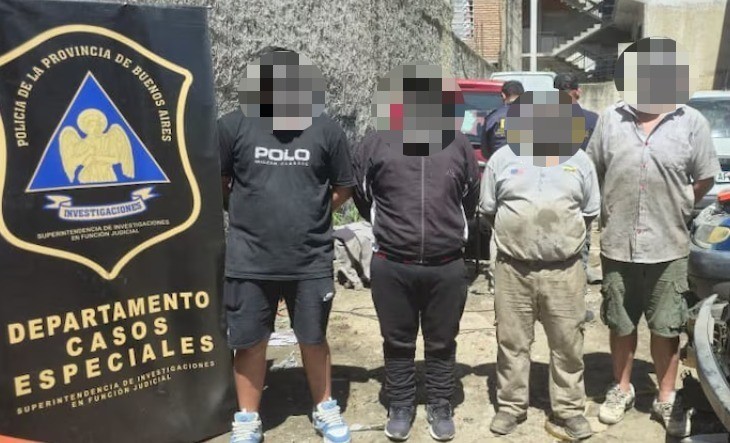 Desmantelan en Ciudad Celina un taller donde desguazaban autos robados: cuatro detenidos y varios vehículos secuestrados